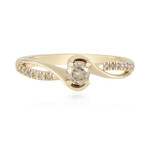 I2 Schokoladen-Brillant-Goldring (SUHANA)
