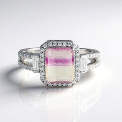Anello in argento con Fluorite Bicolore