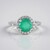 Anello in argento con Onice Verde