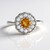 Bague en argent et Citrine