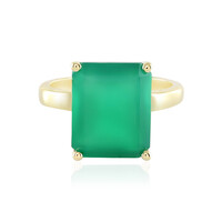 Grüner Onyx-Silberring