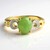 Bague en argent et Chrysoprase impériale