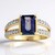 Anello in oro con Tanzanite Viola Non Riscaldata