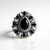 Anello in argento con Onice Nero (Desert Chic)