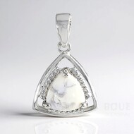 Howlite Silver Pendant