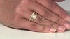 Zilveren ring met zirkonen