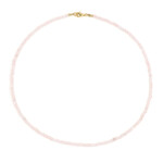 Collar en plata con Cuarzo rosa