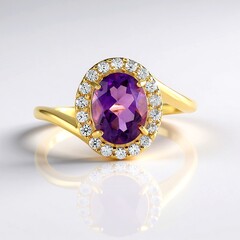 Anello in argento con Ametista del Marocco