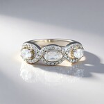 Anello in argento con Zircone