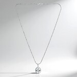 Collana in argento con Topazio Bianco