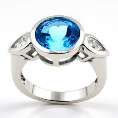 Anello in argento con Topazio Marambaia
