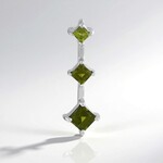 Ciondolo in argento con Vesuvianite