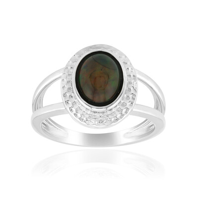 Anillo en plata con Ópalo de Mezezo (MONOSONO COLLECTION)