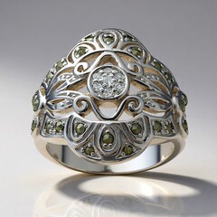 Anello in argento con Marcassite (Annette classic)