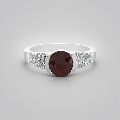Anello in argento con Zircone Rosa