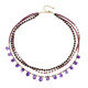 Collar en plata con Amatista de Zambia (Riya)
