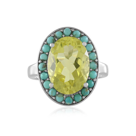 Ouro Verde Quartz Silver Ring