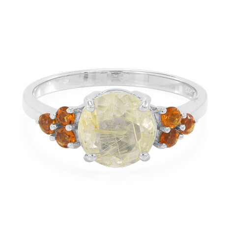 Anello in argento con Quarzo Rutilato