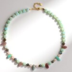 Collana in argento con Quarzo Rosa (Riya)