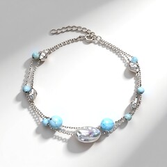 Bracciale in argento con Perla d'Acqua Dolce Bianca