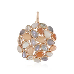 Green Moonstone Silver Pendant (KM by Juwelo)