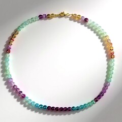 Collana in argento con Fluorite