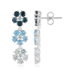 Topas-Silberohrringe