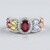 Anello in argento con Rubino del Madagascar