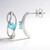 Orecchini in argento con Apatite Blu (Pallanova)