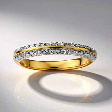 Anello in oro con Diamante I4 (J)