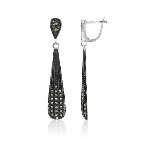 Orecchini in argento con Marcassite