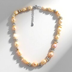 Collana in argento con Perla d'Acqua Dolce Pesca (TPC)