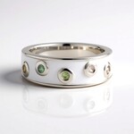 Bague en argent et Saphir