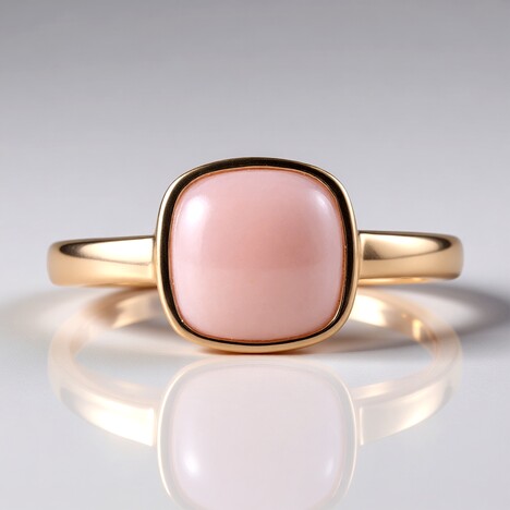 Anello in argento con Opale Rosa