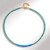 Collier en argent et Apatite bleu néon