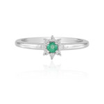 Anello in argento con Smeraldo Colombiano