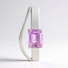 Ciondolo in argento con Kunzite (Pallanova)