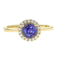 AAA-Tansanit-Goldring (CIRARI)