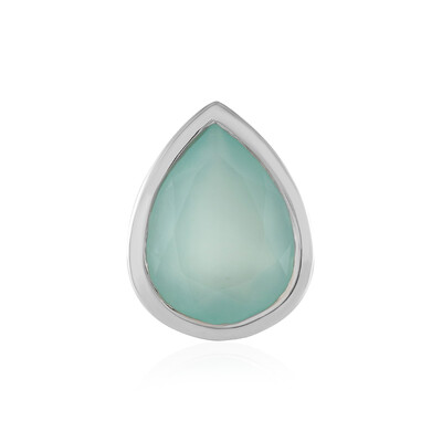 Pendentif en argent et Calcédoine d'eau (MONOSONO COLLECTION)