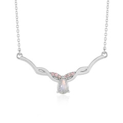 Collana in argento con Labradorite rosa Maniry