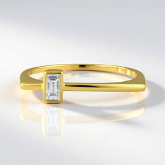 Anello in oro con Diamante SI1 (G) (Annette)