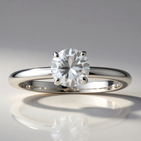 Anello in argento con Topazio Bianco