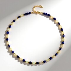 Collana in argento con Ematite Dorata