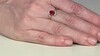 Anillo en oro con Rubí de Mozambique AAA