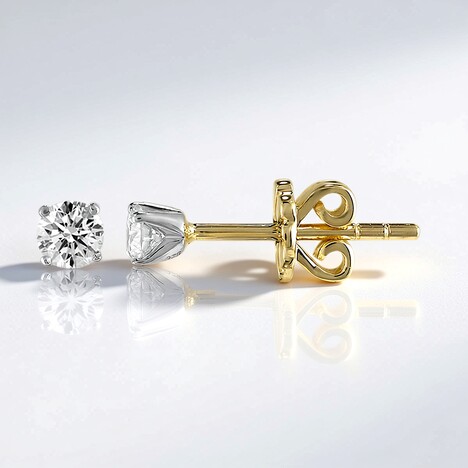 Orecchini in oro con Diamante SI1 (G) (Annette)