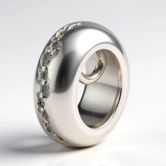 Ciondolo in argento con Topazio Bianco (MONOSONO COLLECTION)
