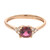 Bague en or et Tourmaline rose du Brésil