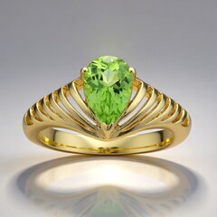 Anello in oro con Peridoto Wagogo