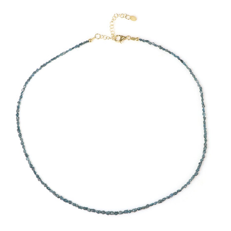 Blue Diamond Silver Necklace