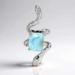 Ciondolo in argento con Larimar